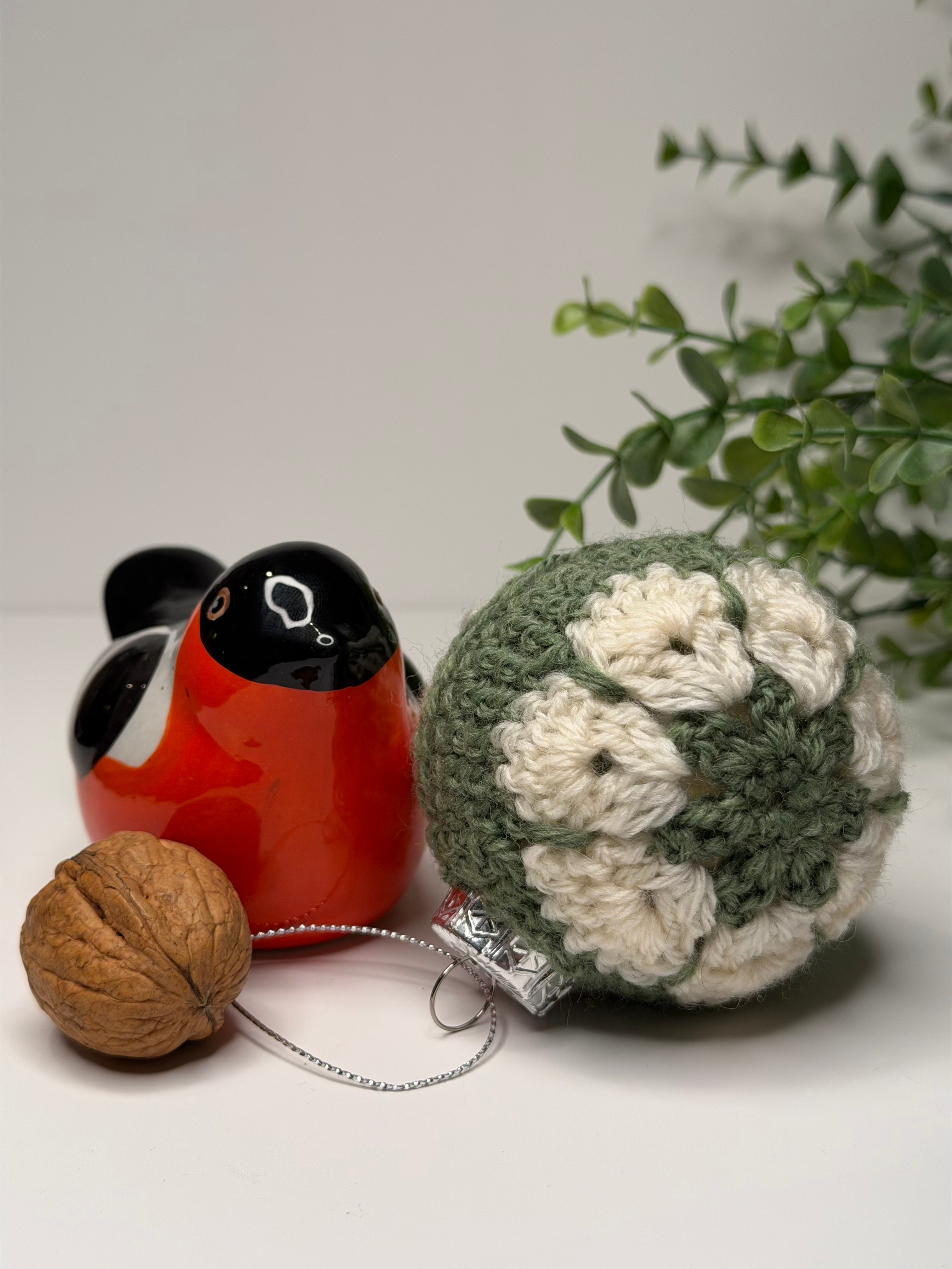 Julekule liten - flerfarget