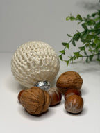 Julekule liten - hvit